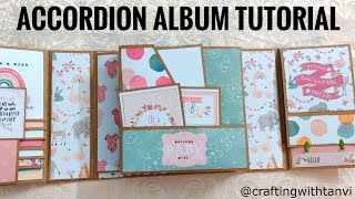 Gatefold Accordion Album Tutorial | Baby First Year Album TUTORIAL | Baby Boy/Girl Album Walkthrough