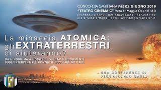 LA MINACCIA ATOMICA gli Extraterrestri ci aiuteranno   CONCORDIA SAGITTARIA