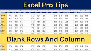 Excel Pro Tips Insert Blank Rows and Columns In Data In Excel