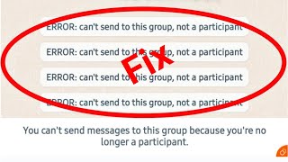 WhatsApp Fix You are no longer a member of the community Problem Solve | You are no longer a member