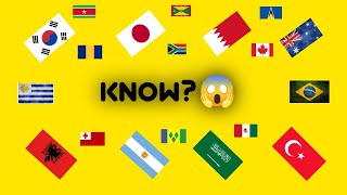 Guess the country name by their flags!🤯