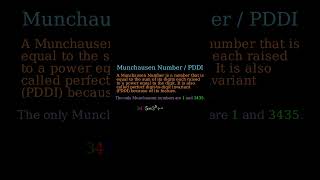 Munchauchen Number 3435 #maths #mathematics #numbers #shorts #viralshorts #trending #trendingshort