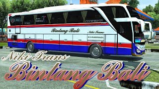 "NIKI TRANS" SHARE 6 LIVERY BINTANG BALI BUS ORI MALEO | MOD BUSSID TERBARU