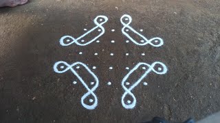 5 x 5 dots traditional beginners beautiful sikku kolam  | simple kambi kolam | SathyaSelva Arts