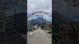 Dari Desa Ini Merapi Terlihat Jelas Di depan Mata!! Keren Banget!! #shorts