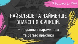 Найбільше та найменше значення функцій. Абсолютні екстремуми функцій