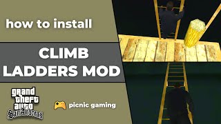 How to install Climb Ladders Mod in Gta Sa | Ladder Climbing Mod for Gta Sa | Climb Ladders Gta Sa