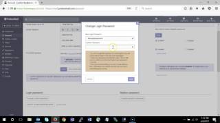 ProtonMail Change Login Password