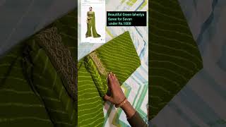 Savan Special Green Saree #shorts #youtubeshorts #unboxing #unboxingvideo #amazon #trending