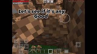 I tried minecraft for the first time