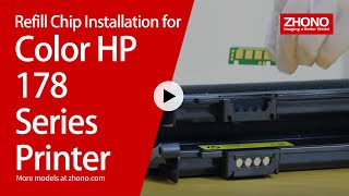 Refill Chip Installation for Color HP 178 Series Printer