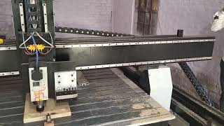 Cnc wood router machine double head