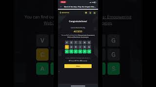 Binance 6 letter wodl answer today #money #crypto #binance