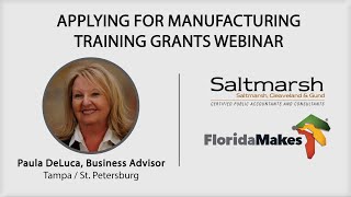 WEBINAR: Applying for Manufacturing Training Grants