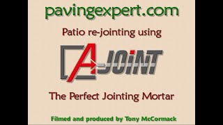 Patio Re-jointing using A-Joint Ready