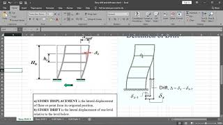 CSI ETABS - 09 - Story Displacement, Story Drift and Story Drift Ratio Part 1