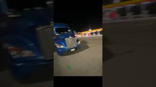 Parking at night for a trucker is challenging #femaletrucker #trucking #truckergirl