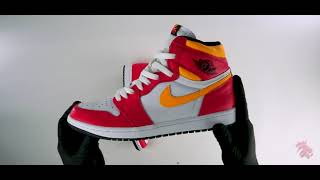 Air Jordan 1 High OG “Light Fusion Red” Detail And First Look YANKEEKICKS