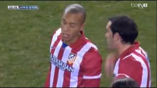 Inesta Injured Severly   FC Barcelona Vs Atletico Madrid 11 01 2014 La Liga HD