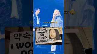 Rosé "I won't do video cameruuuh" 😳🥰 #rosé #blackpink #throwback