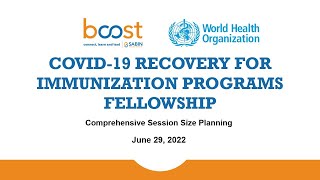 Part 8: COVID-19 Recovery for Immunization Programs Fellowship (English)