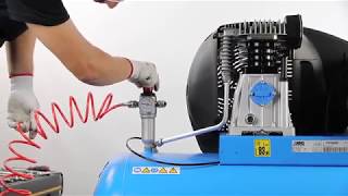 Starting an ABAC belt driven air compressor