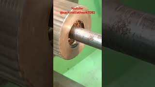 How to make a Left hand side thread on a manual lathe machine#how #machine #lathe #cnc #viralshorts