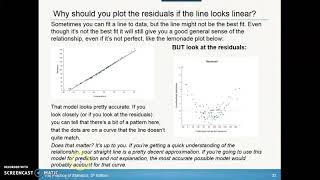 10.2 Scatterplots and Residuals - SD of residuals