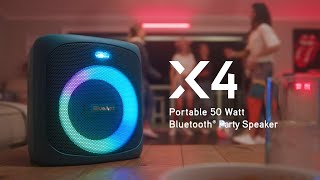 BlueAnt X4 Portable 50-Watt Bluetooth Party Speaker