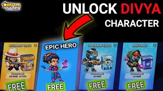 How to get divya hero in battle stars main divya character unlock kaise kare