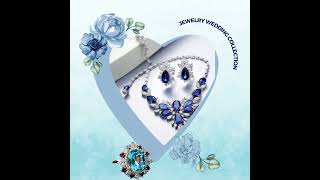 Blue Wedding Sapphire Jewelry Set