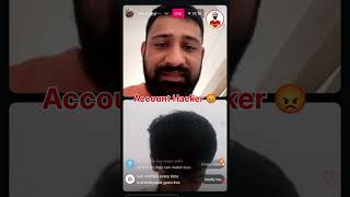 OMG 😱 Rajat Dalal angry on Instagram Account Hacker! | Rajat dalal live | Rajat dalal Instagram live