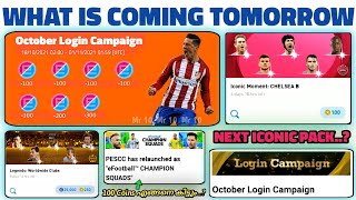 What Is Coming Tomorrow -18/10/2021(Monday) In Pes 2021 / Free 1000 Efootball Points🔥🔥 | Mr 10