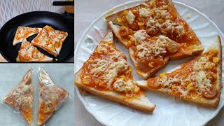 PIZZA ROTI TAWAR TEFLON || pizza roti tawar simple anti ribet