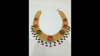 Gold Necklace Designs/ Simple Gold Necklace #meesho #jewellery #gold #haram #necklace #chain #choker