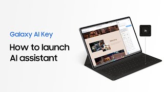 How To Use Galaxy AI Key | Galaxy Tab S10 Book Cover Keyboard | Samsung UK