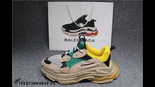 Balenciaga Triple S Washed Show Sneaker Beige REVIEW