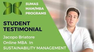 SUMAS Online MBA Student Testimonial