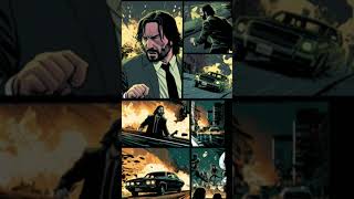 Midjourney Comic John Wick #aiart #comicbooks #shorts #midjourney