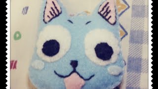 Fairy tail: How to make Happy head Plushie Tutorial