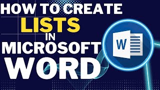 How to Create Lists in Word (lists in word)