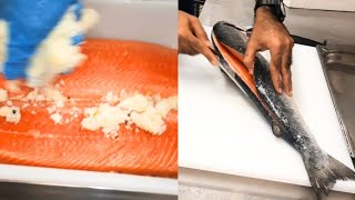 Cutting skills | Giant Fish Cutting Skills by Expert Fish Cutter