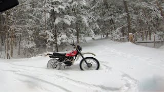 1980 Yamaha XT250 Winter off-road Riding