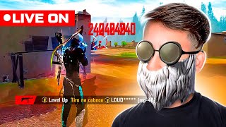 💙 LEVEL UP AO VIVO 💙 3° DIA HUD NOVO DESAFIANTE RANQUEADA ALEATÓRIOS E SOLO !! FREE FIRE MOBILE 💙