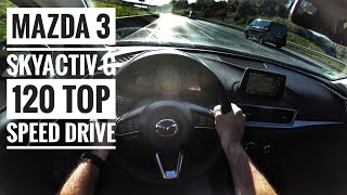 Mazda 3 Skyactiv-G 120 (2018) | POV Drive on german Autobahn - Top Speed Drive