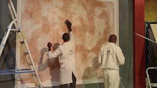 Process Of Decoration Paint: CalceCruda