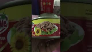 LIGHT MEAT TUNA IN SUNFLOWER OIL #shorts #short #light #meat #tuna #sunflower #oil #meatlovers #asmr