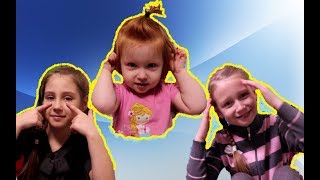 Head Shoulers Knees and Toes-Exercise Song By Fun With Super Sisters Развивающий мультфильм