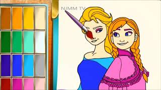 drawing coloring frozen for kids p3