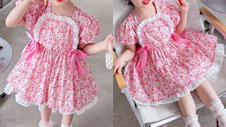 Beautiful and Very Easy Baby Frock Cutting and Stitching | DIY Very Easy Baby Frock for Beginners